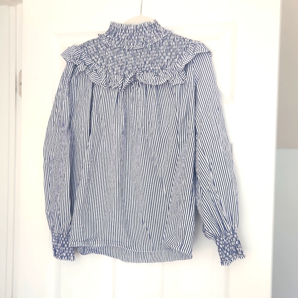Sail to Sable Mock Neck Top XS